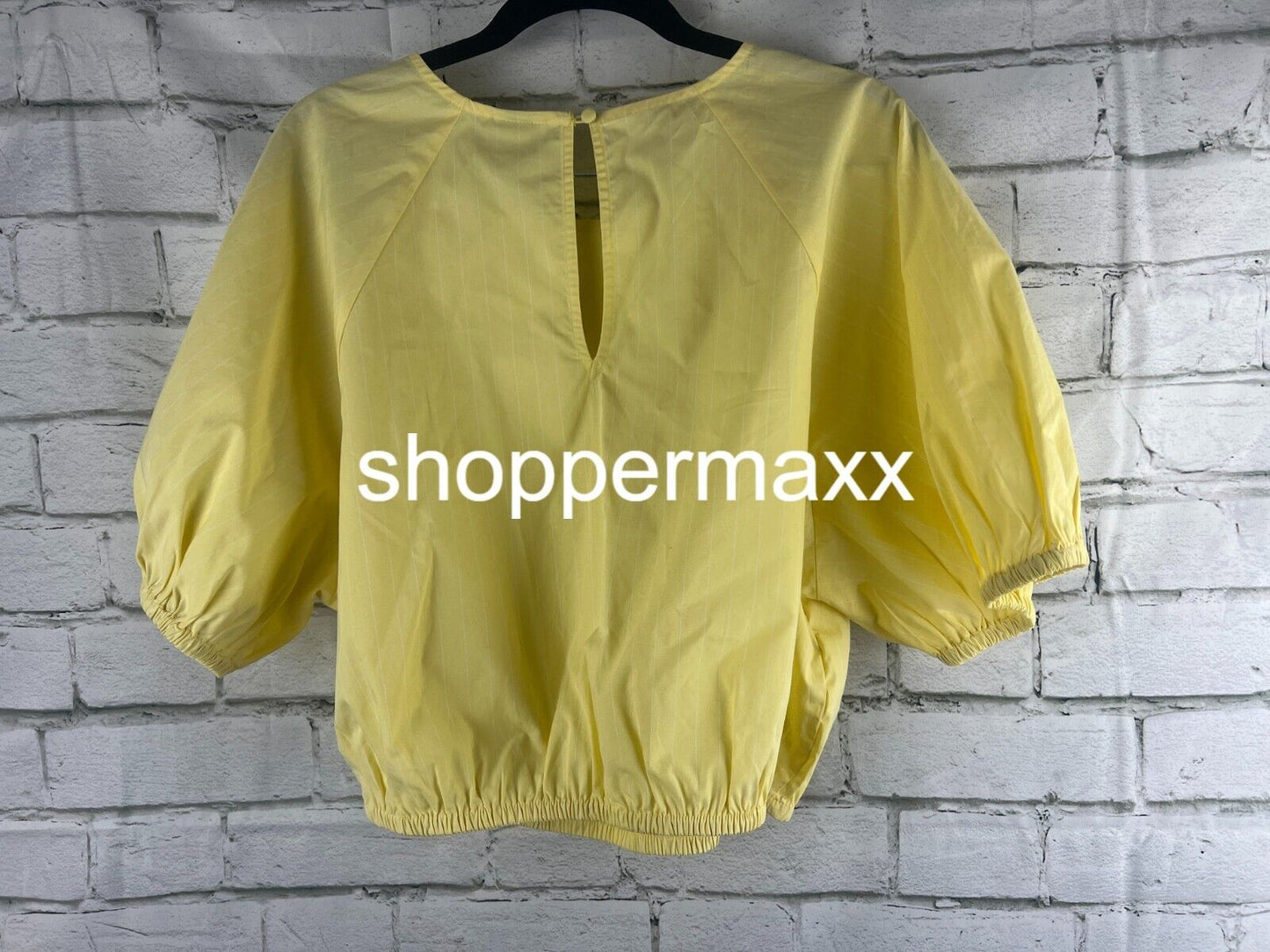 Women's Slim Fit Puff Short Sleeve Top - A New Day, Yellow, XL