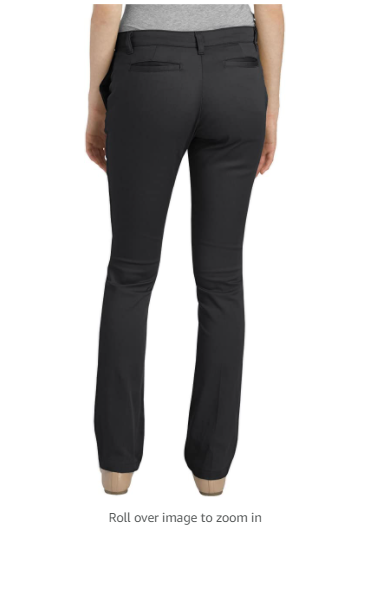 Dickies Juniors Stretch Straight Leg Pant, Dark Navy, 5