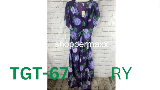 Women's Crepe Short Sleeve Midi Dress - A New Day, Navy Floral, XL