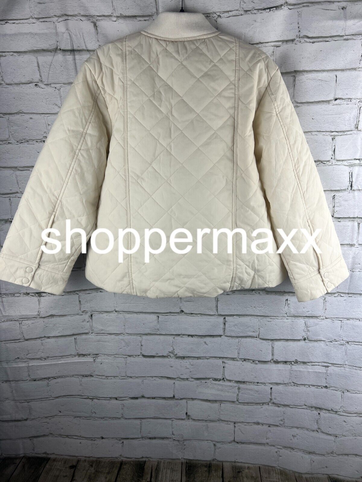 Women's Quilted Bomber Jacket - A New Day, White, XS