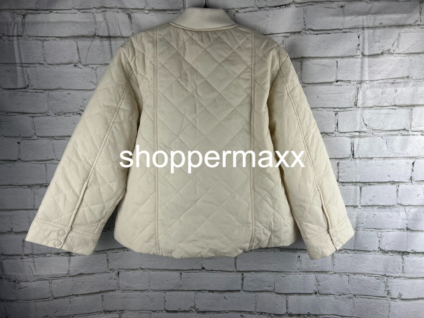 Women's Quilted Bomber Jacket - A New Day, White, XS