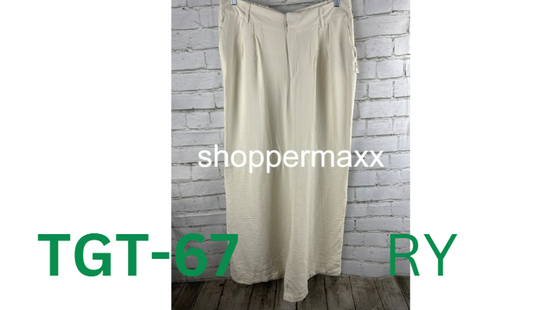 Women's High-Rise Wide Leg Pants - A New Day, Cream, 14
