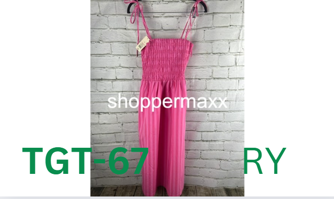 Women's Midi Smocked Sundress - A New Day, Pink Striped, S