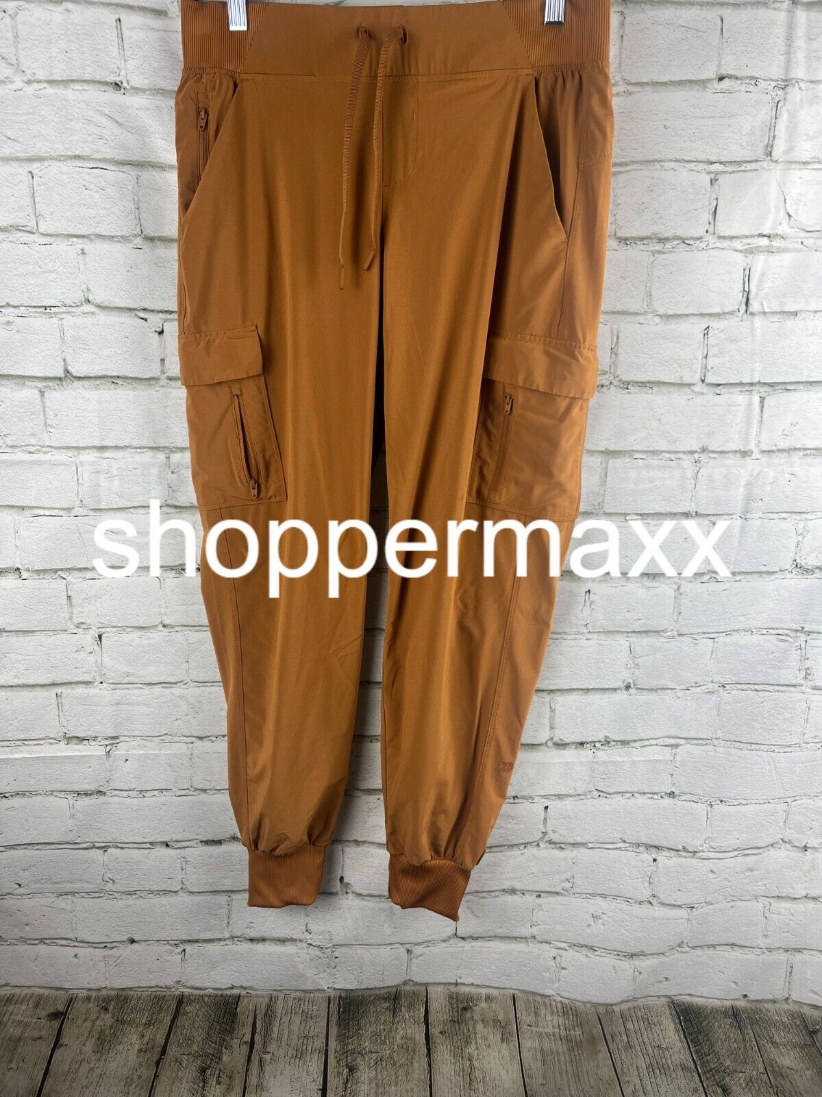 Women's Medium-Long Stretch Woven Tapered Cargo Pants, 27" - CHESTNUT, Size 1