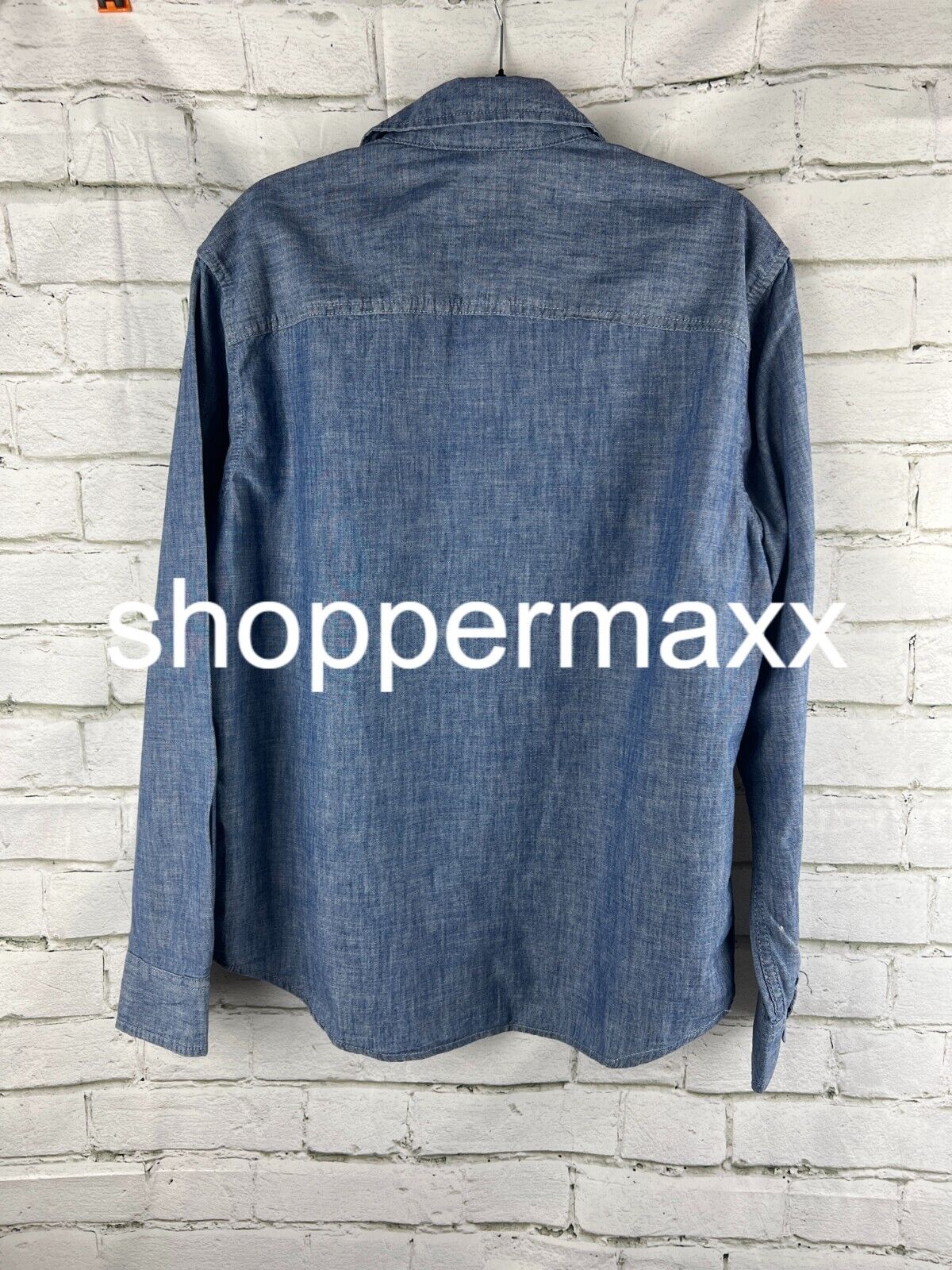 Men's Button-Down Shirt - Goodfellow & Co, Medium Wash, Medium