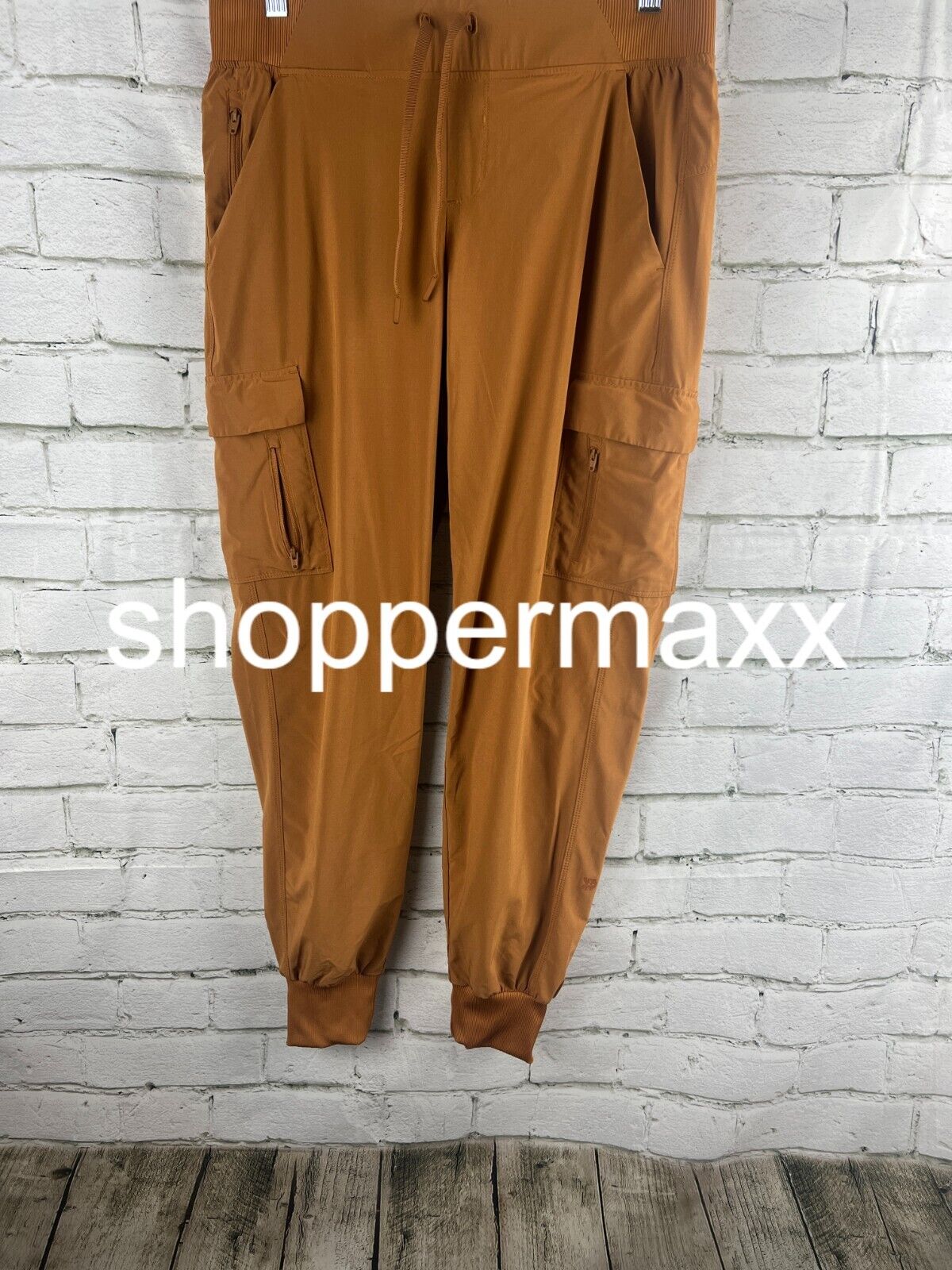 Women's Medium-Long Stretch Woven Tapered Cargo Pants, 27" - CHESTNUT, Size 1