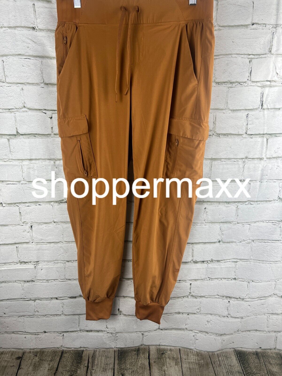 Women's Medium-Long Stretch Woven Tapered Cargo Pants, 27" - CHESTNUT, Size 1