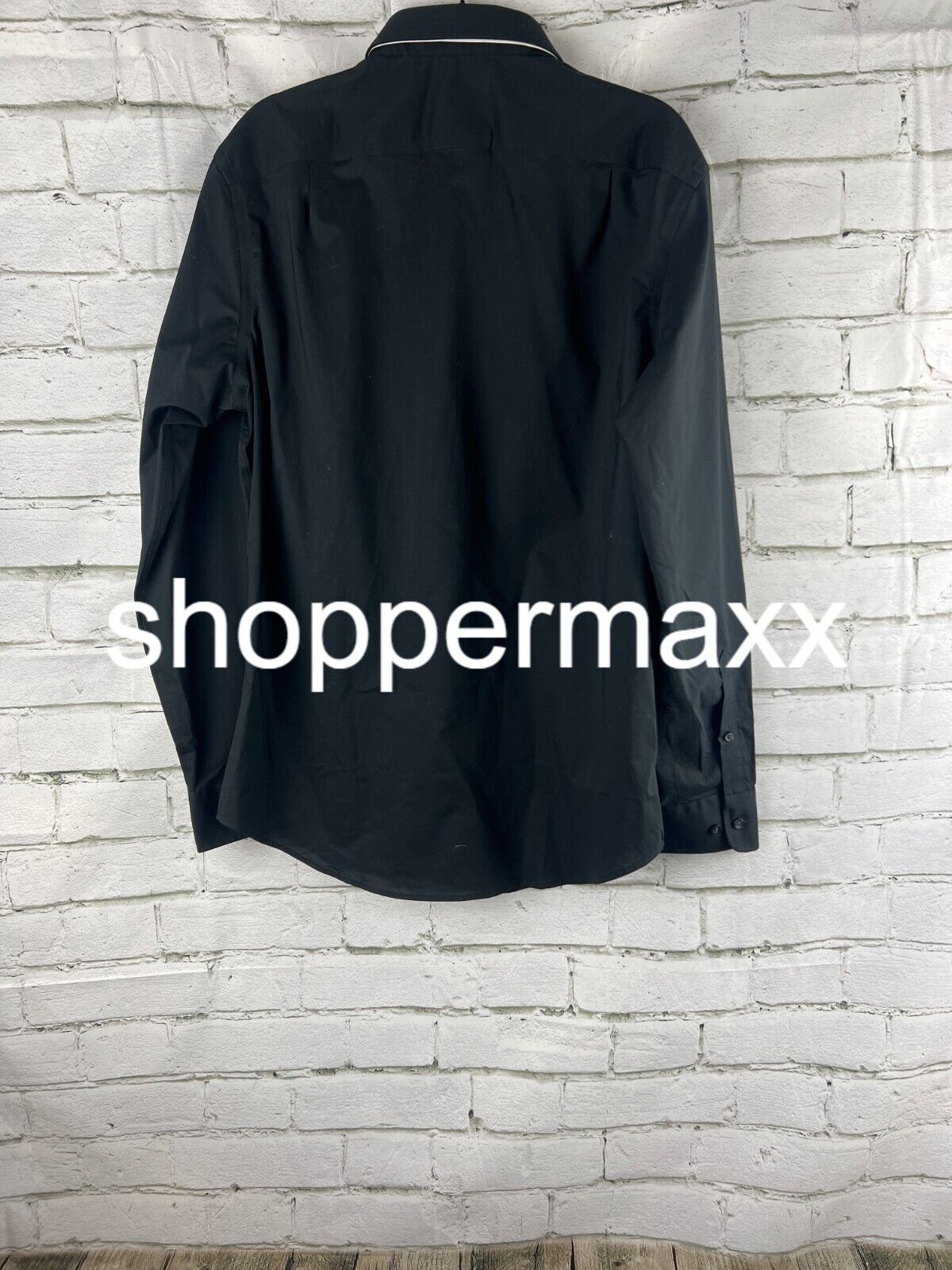 Men's Performance Long Sleeve Button-Down Shirt - Goodfellow & Co, BLACK, Large