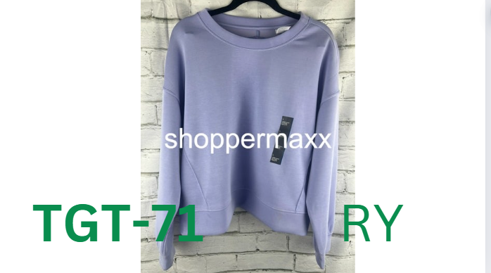 Women's Sandwash Crewneck Pullover - All In Motion, Lilac Purple, Large