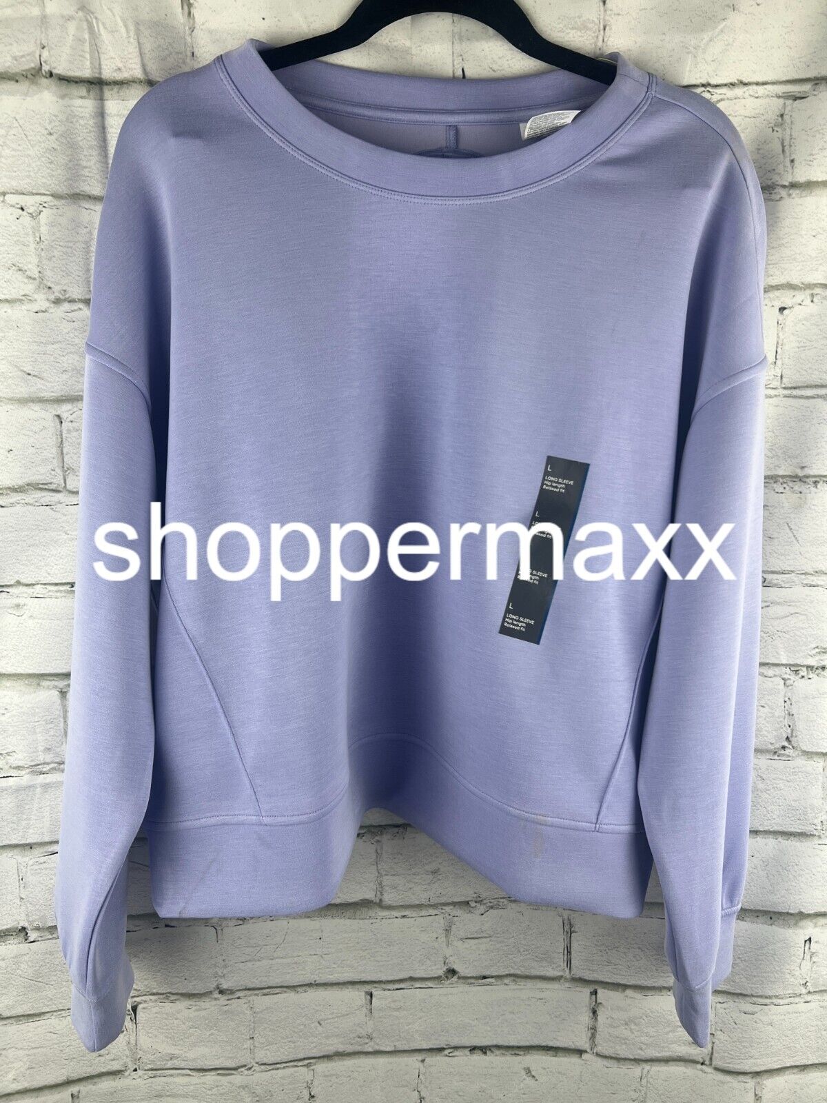 Women's Sandwash Crewneck Pullover - All In Motion, Lilac Purple, Large