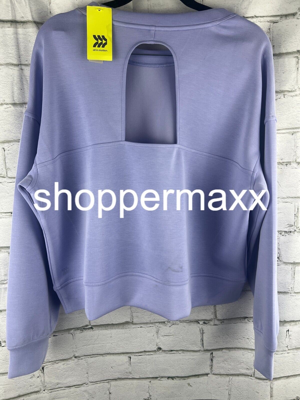 Women's Sandwash Crewneck Pullover - All In Motion, Lilac Purple, Large