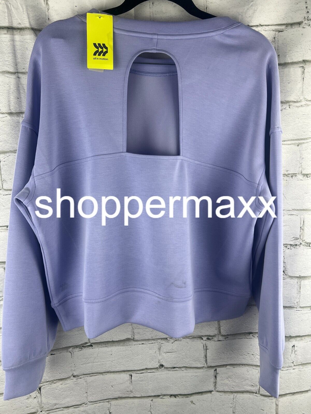 Women's Sandwash Crewneck Pullover - All In Motion, Lilac Purple, Large
