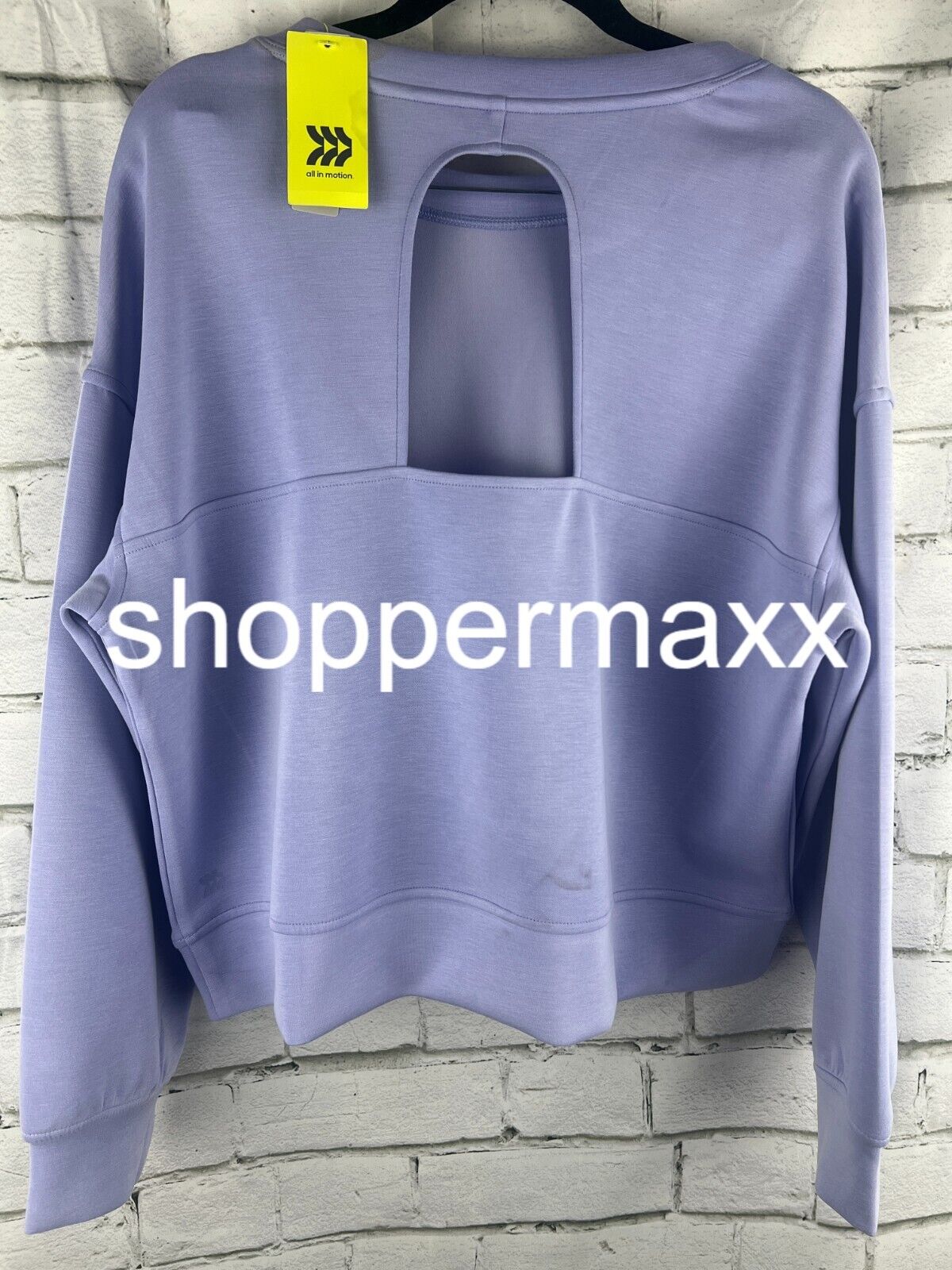 Women's Sandwash Crewneck Pullover - All In Motion, Lilac Purple, Large