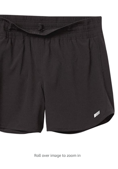 Amazon Essentials Women's 4" Stretch Woven Running Short Black XL