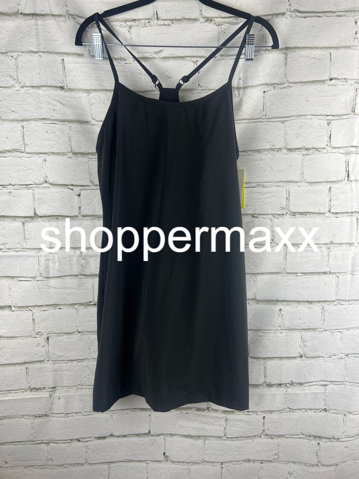 Women's Flex Strappy Exercise Dress - All in Motion, Blue Pockets, BLACK, Small