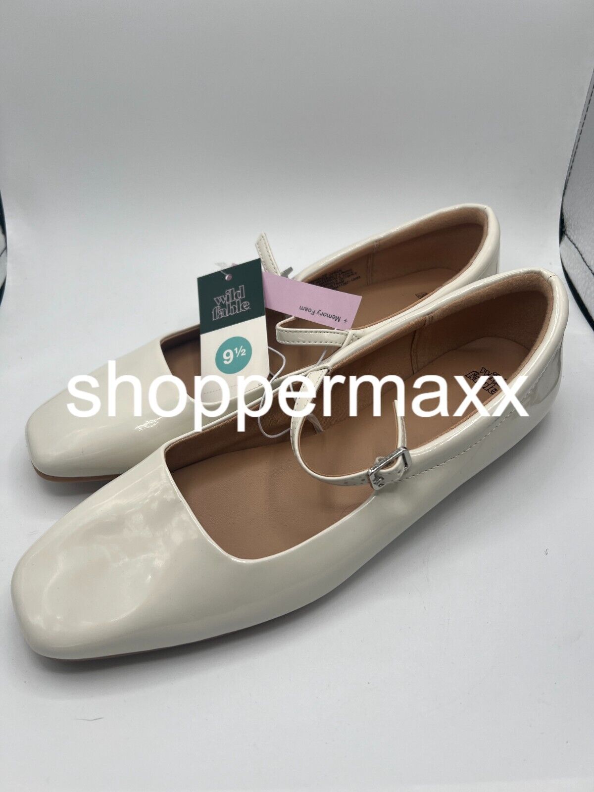Women's Elsa Ballet Flats with Memory Foam Insole - Wild Fable, Cream, 9.5