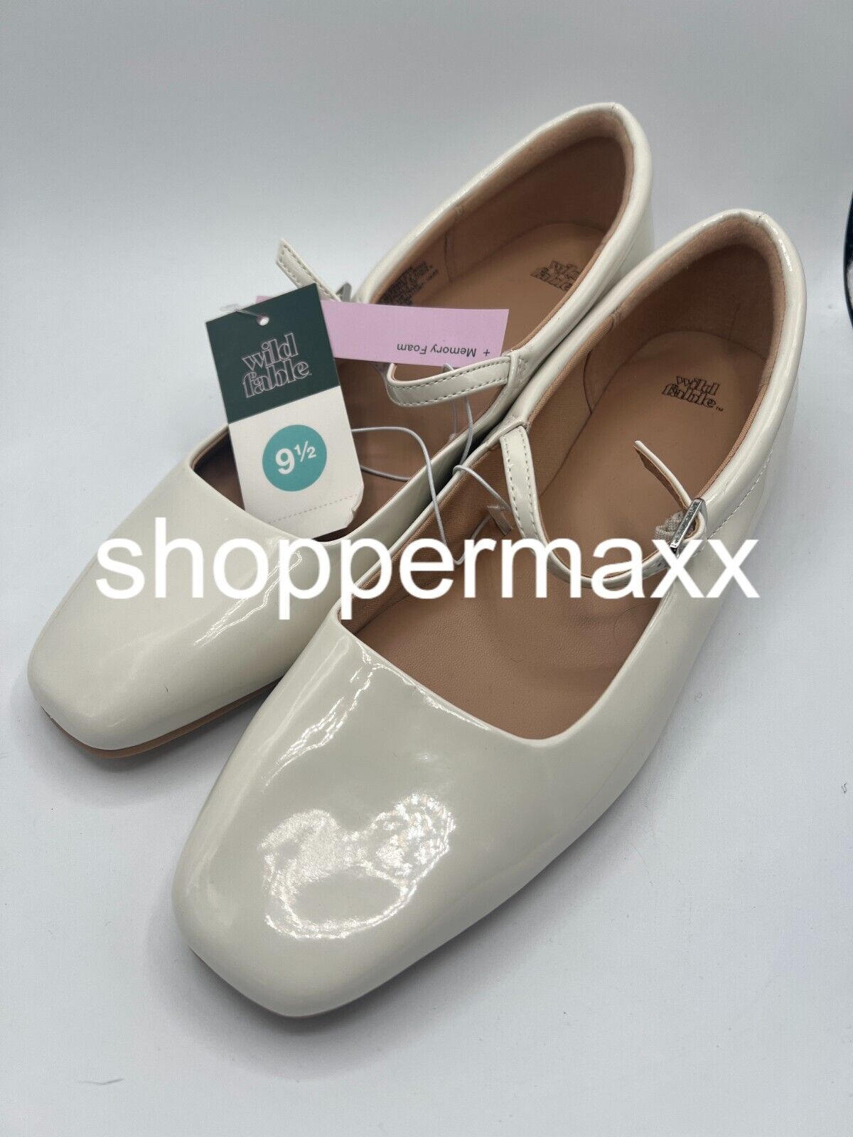 Women's Elsa Ballet Flats with Memory Foam Insole - Wild Fable, Cream, 9.5