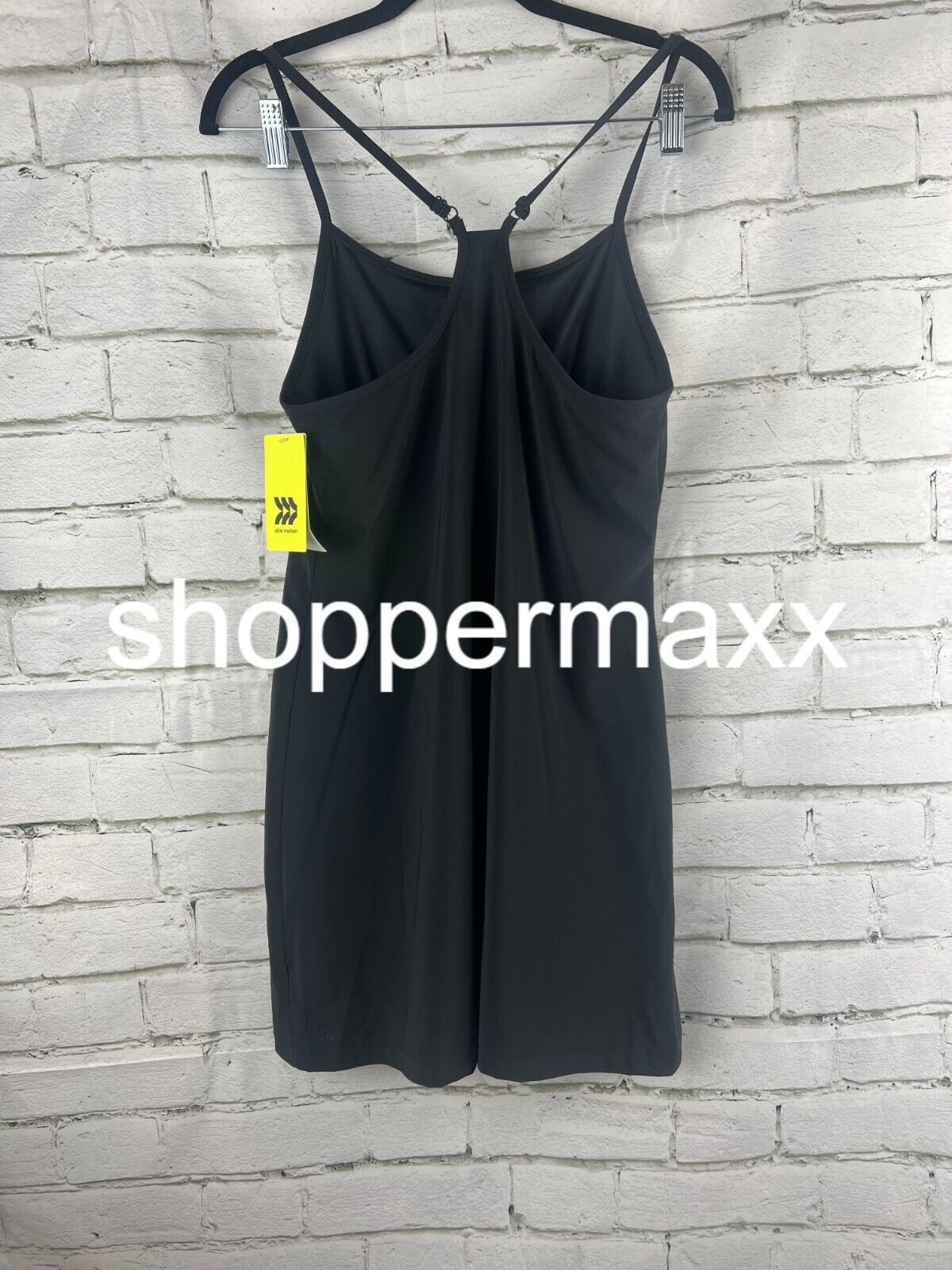 Women's Flex Strappy Exercise Dress - All in Motion, Blue Pockets, BLACK, Small