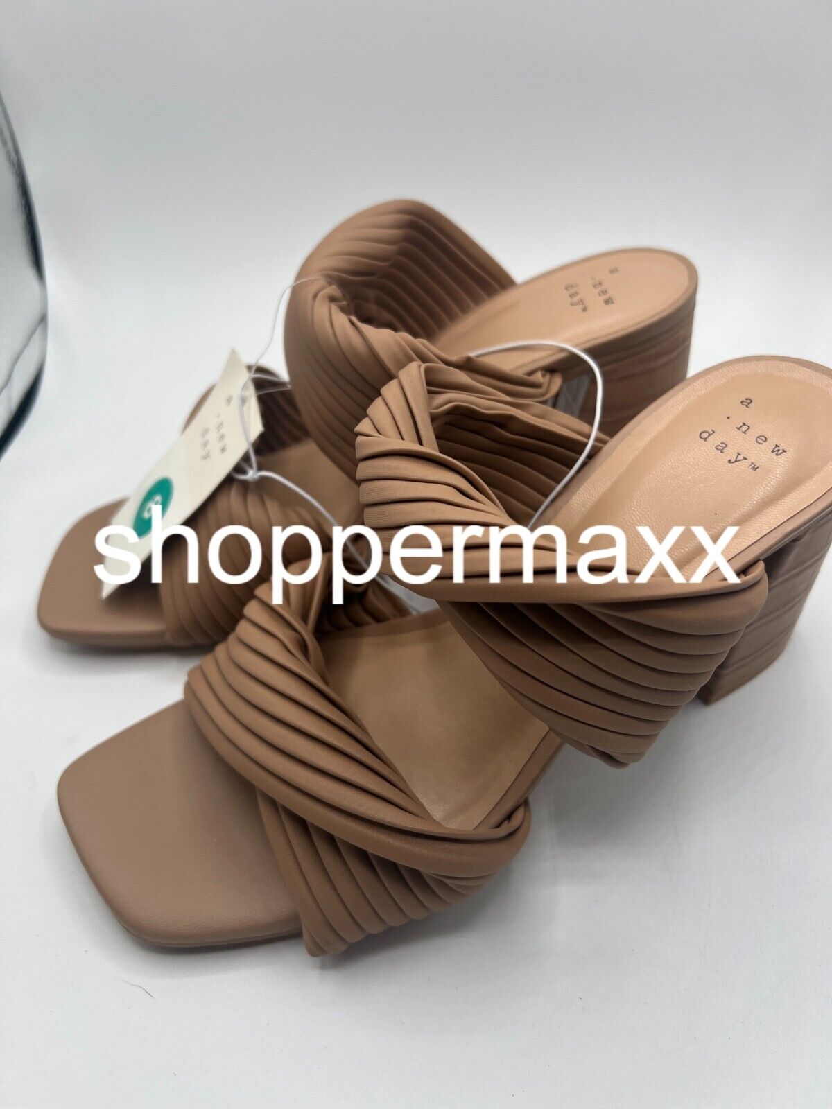 Women's Jessa Mule Heels - A New Day, Brown 8
