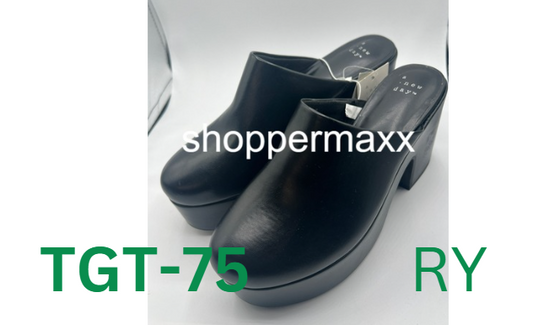 Women's Cheyenne Platform Clog Heels - A New Day, Black, 8.5