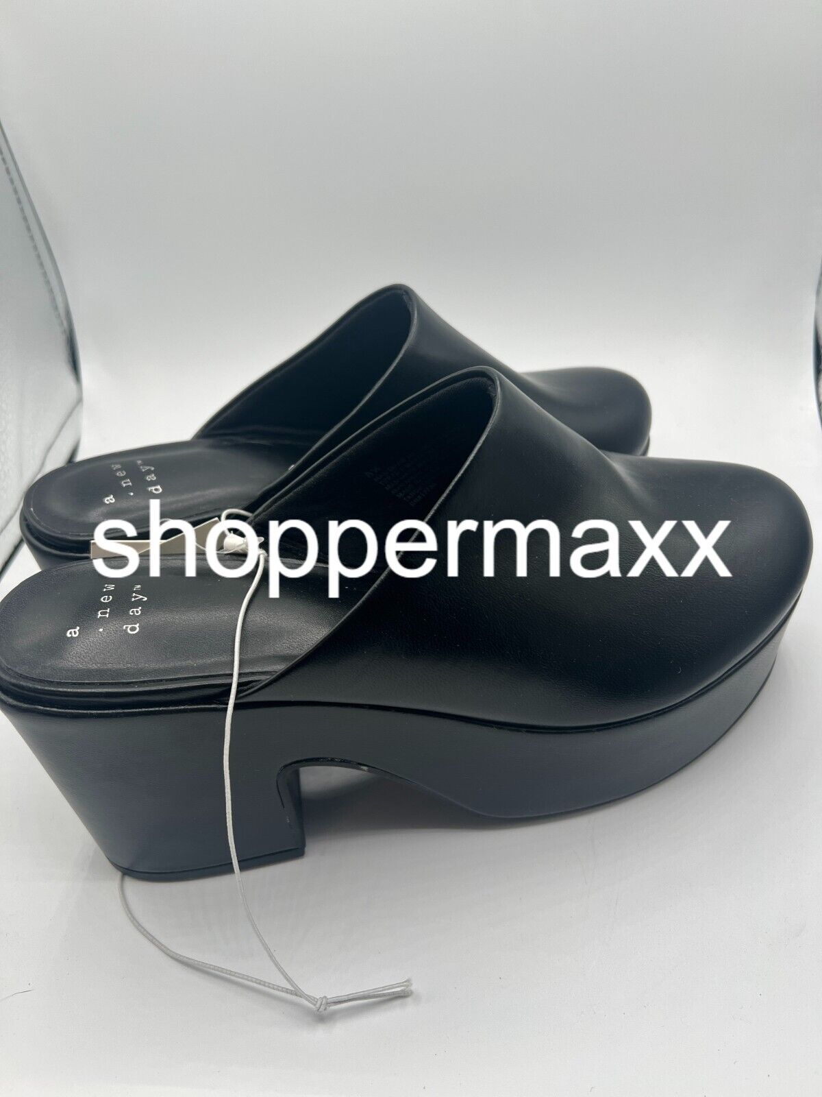 Women's Cheyenne Platform Clog Heels - A New Day, Black, 8.5