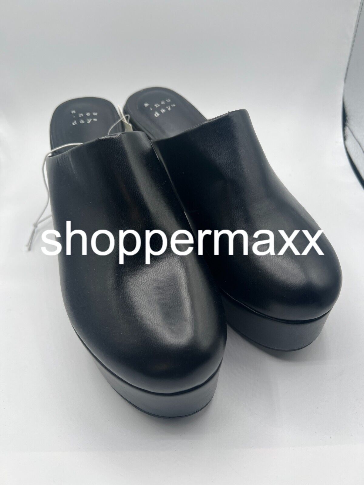 Women's Cheyenne Platform Clog Heels - A New Day, Black, 8.5