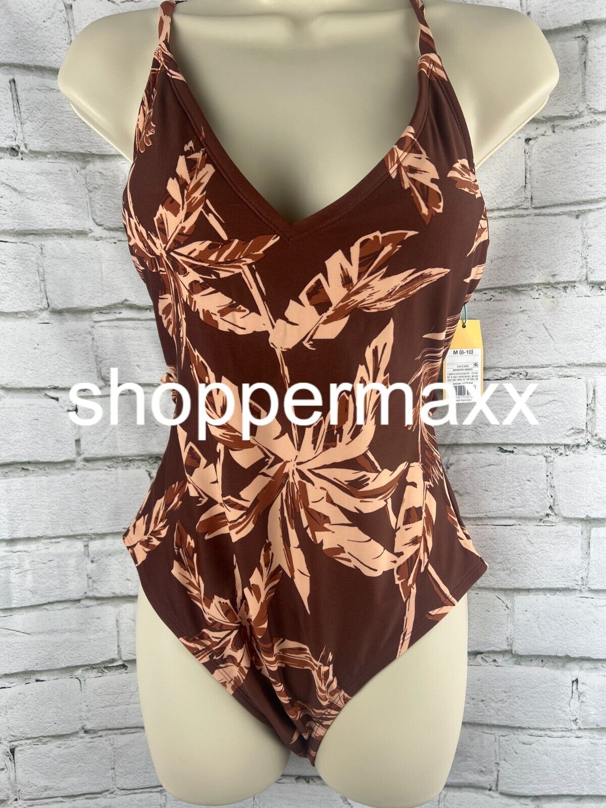 Women's Wrap Waist Medium Coverage One Piece Swimsuit - Kona Sol, M (8-10)