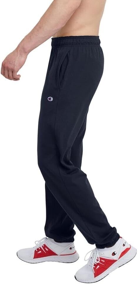 Champion Men Pants Everyday Cotton Lightweight Lounge, Knit For Pajama Bottom, M