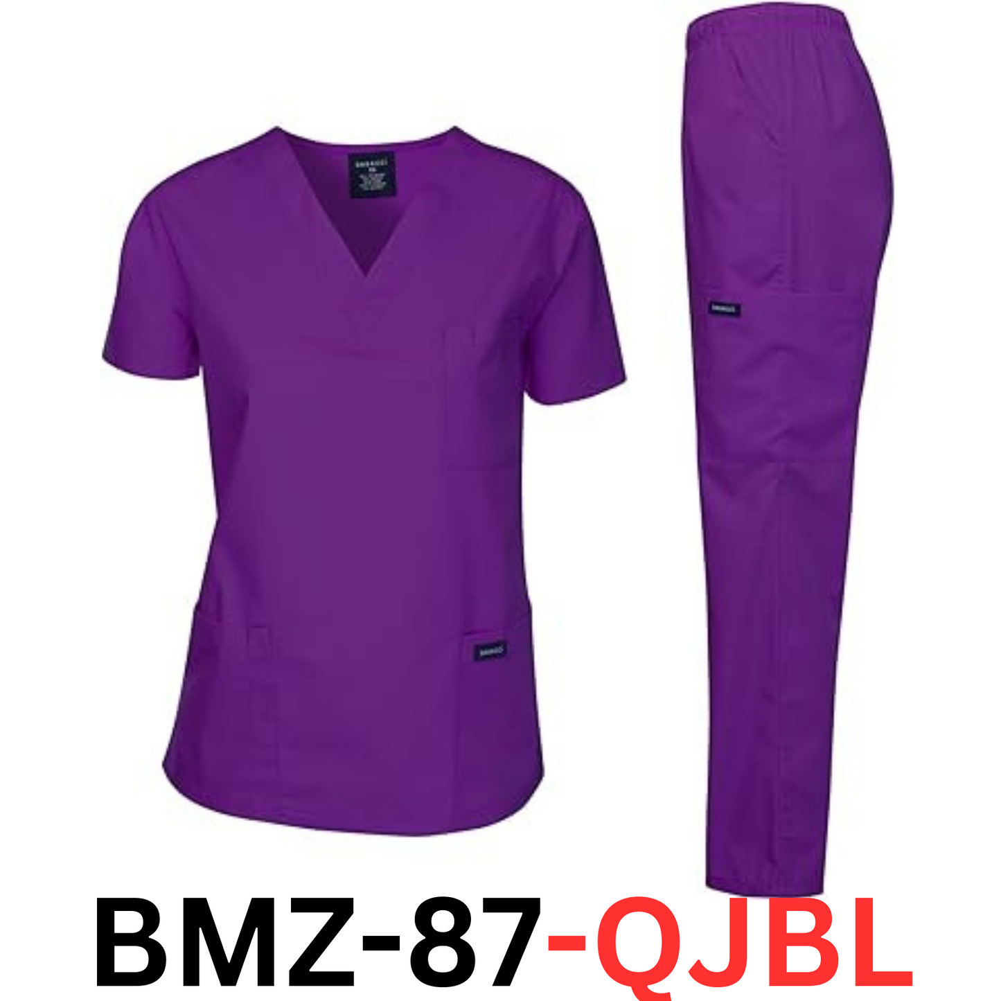 Dagacci Medical Uniform Woman & Man Scrub Set Unisex Medical Scrub Top- Pant XXL