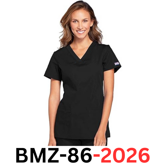 Cherokee V-Neck Women Scrubs Top Workwear Originals with Rib-Knit Back Panels XL