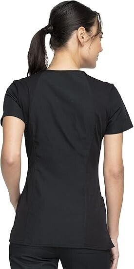 Cherokee V-Neck Women Scrubs Top Workwear Originals with Rib-Knit Back Panels XL