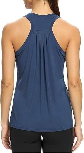 Bestisun Workout Exercise Tops Women Active Yoga Tops Athletic Long Tank Top XXL