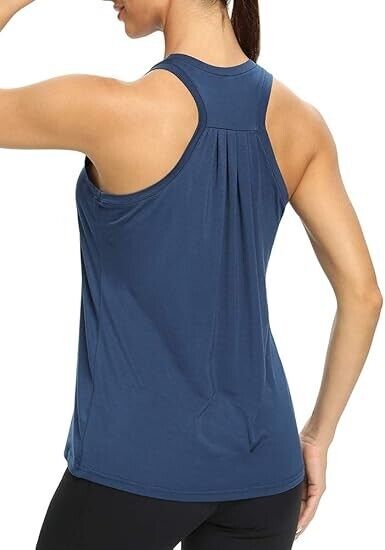 Bestisun Workout Exercise Tops Women Active Yoga Tops Athletic Long Tank Top XXL