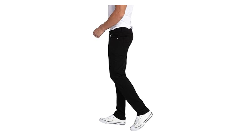WULFUL Men's Slim Fit Skinny Stretch Comfy Jeans Denim Pants, Black, 31