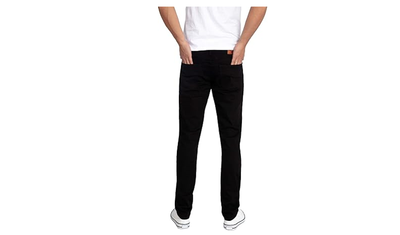 WULFUL Men's Slim Fit Skinny Stretch Comfy Jeans Denim Pants, Black, 31