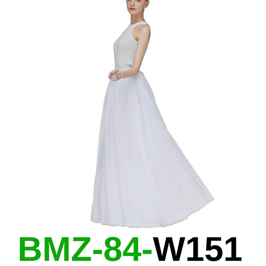 EllieHouse A Line Long Maxi Bridesmaid Tulle Skirt for Wedding Evening Party, M