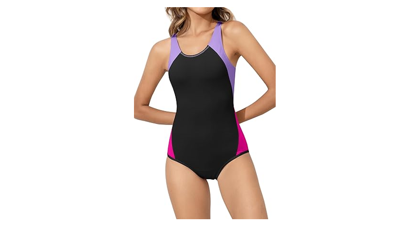Beautikini Period Swimwear One Piece Leakproof Menstrual Swimsuit Women's, M