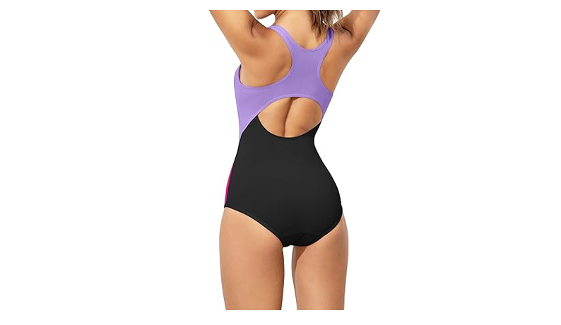 Beautikini Period Swimwear One Piece Leakproof Menstrual Swimsuit Women's, M