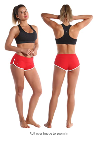 BUBBLELIME Sexy Booty Yoga Shorts Running Shorts Women Workout Booty Shorts XS