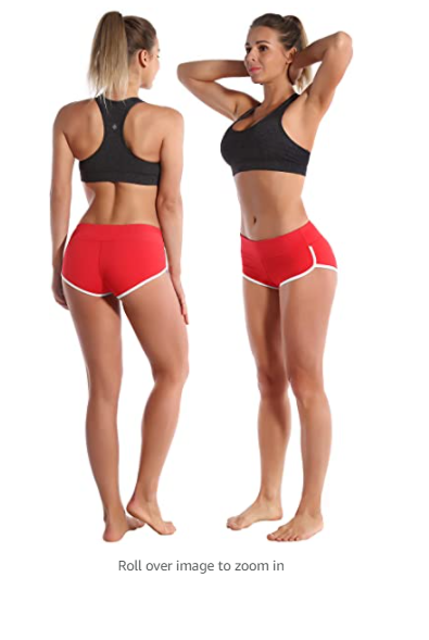 BUBBLELIME Sexy Booty Yoga Shorts Running Shorts Women Workout Booty Shorts XS