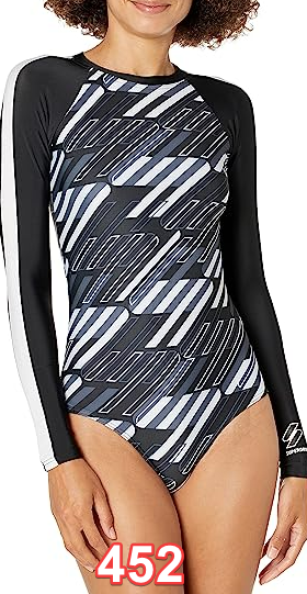 Superdry Women's Standard One Piece Training Sport Surf Swimsuit Black AOP US6