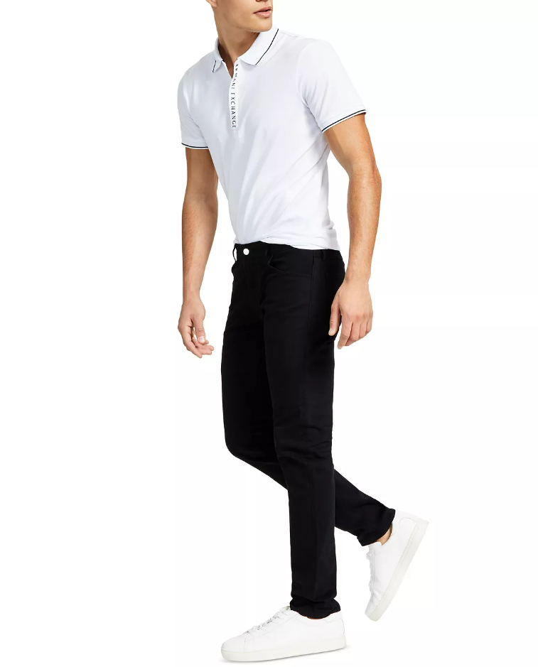 A|X ARMANI EXCHANGE Men's 5 Pocket Skinny Denim Jeans Black 31wx32l