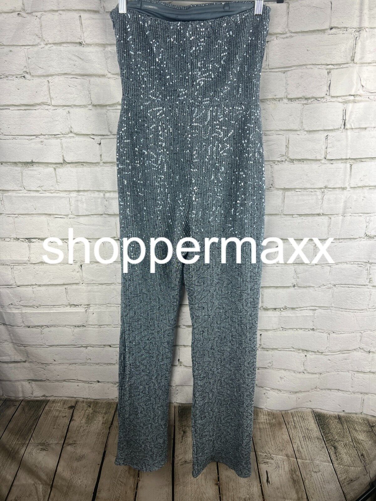 Women's Tube Sequin Mesh Jumpsuit- Wild Fable, Slate Blue, Small