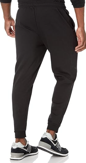 Essentials Men's Fleece Jogger Pant, Black, Large RELAXED FIT Men's Jogger Pant