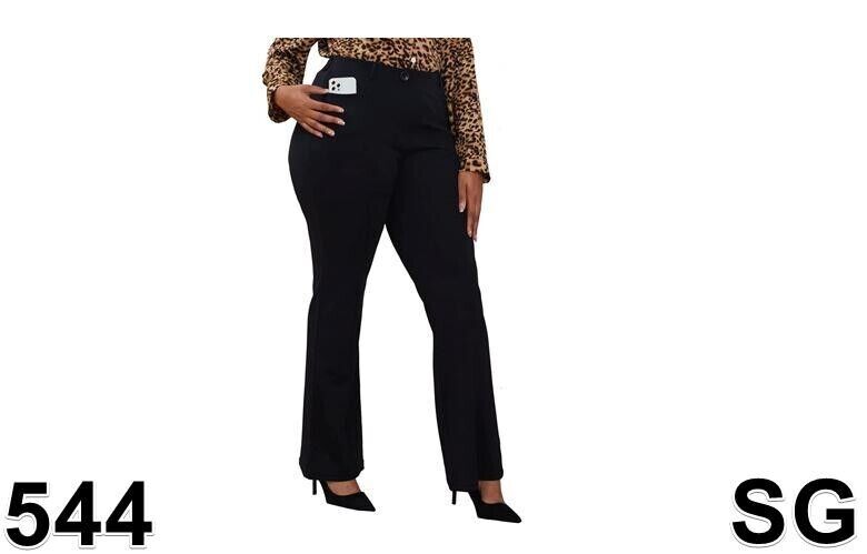 DGD Wrinkle-Free Stretch Dress Pants, Plus Size for Women ,Pull-on Pant, PLUS XL