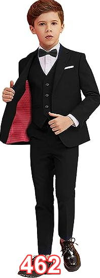 Boy Suits 4 Piece Slim Fit Suit for Kids Toddler Formal Set Wedding Outfit Sz2