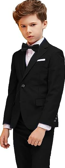 Boy Suits 4 Piece Slim Fit Suit for Kids Toddler Formal Set Wedding Outfit Sz2