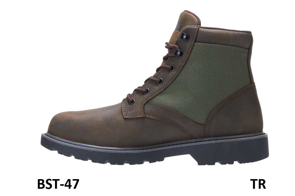 Wolverine Men's Field Boot Industrial Shoe, Dark Brown /Green, 7 Extra Wide