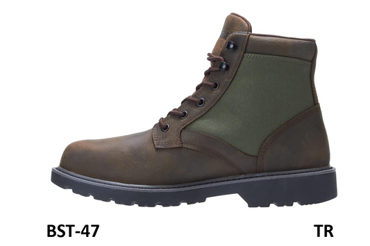 Wolverine Men's Field Boot Industrial Shoe, Dark Brown /Green, 7 Extra Wide