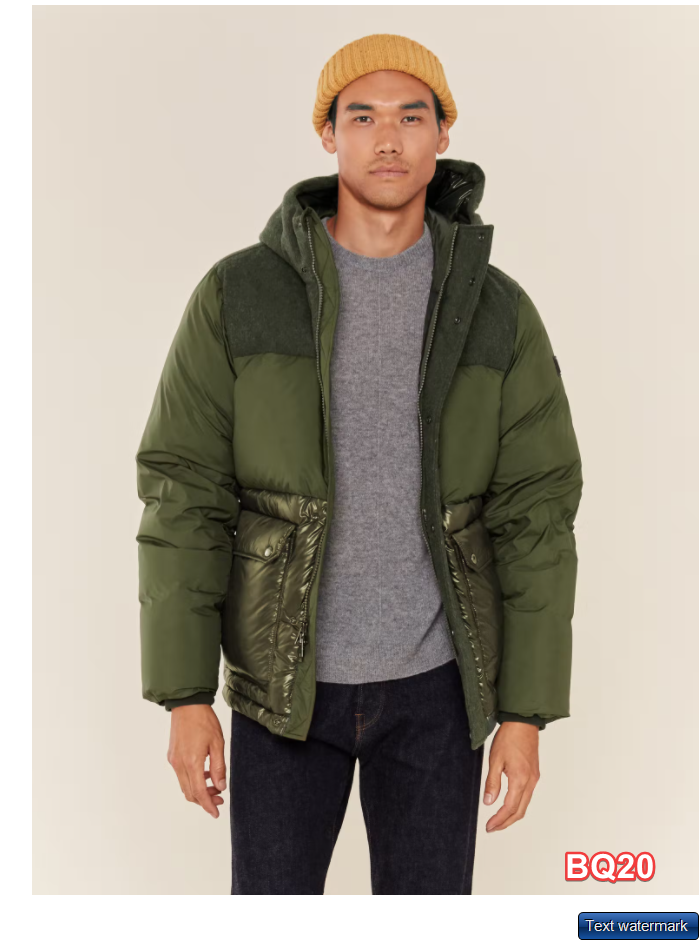 Woolrich Men's Intarsia Mountain Puffer Jacket Down Parka Green Size XL $758